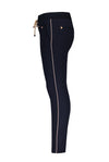 Meisjes Sessun solid pants with fancy pockets+buttons van NoNo in de kleur Navy Blazer in maat 146/152.