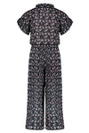 Meisjes Sasou s/sl jumpsuit with culotte pants van NoNo in de kleur Navy Blazer in maat 146/152.