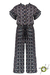 Meisjes Sasou s/sl jumpsuit with culotte pants van NoNo in de kleur Navy Blazer in maat 146/152.