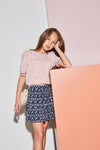Meisjes Nikki 2 layered short skirt van NoNo in de kleur Navy Blazer in maat 146/152.
