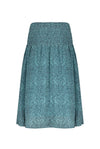 Meisjes Nom maxi skirt with buttons at front+smocked waistband van NoNo in de kleur Light Turquoise in maat 146/152.
