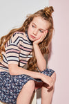 Meisjes Miron long woven dress 1/2sl with smocked sleeve ends van NoNo in de kleur Navy Blazer in maat 146/152.