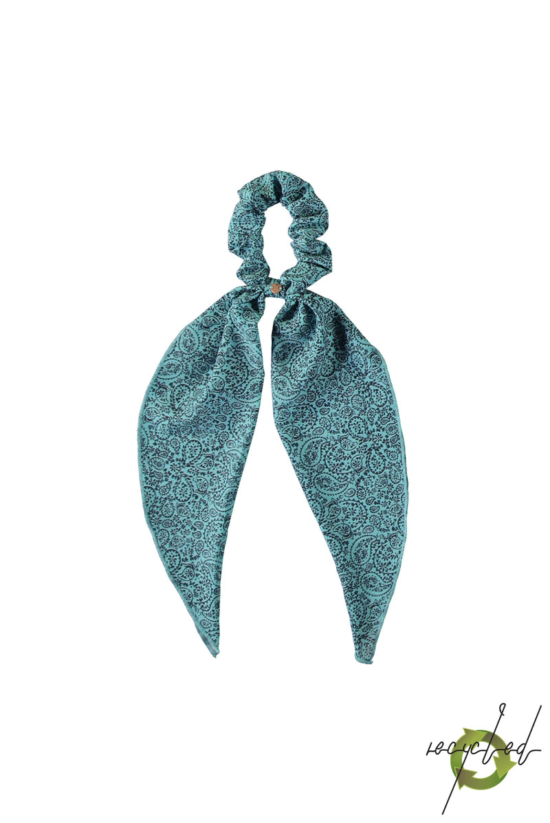 Meisjes Hair Scrunchy Scarf van NoNo in de kleur Light Turquoise in maat One Size.