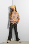 NoNo Tixi s/sl blouse with smock details