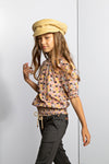 NoNo Tixi s/sl blouse with smock details