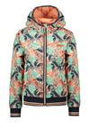 NoNo Recycled Polyester Bella hooded bomber jacket with additional bag