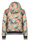 NoNo Recycled Polyester Bella hooded bomber jacket with additional bag