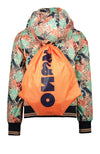 NoNo Recycled Polyester Bella hooded bomber jacket with additional bag