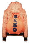 NoNo Recycled Polyester Bella hooded bomber jacket with additional bag
