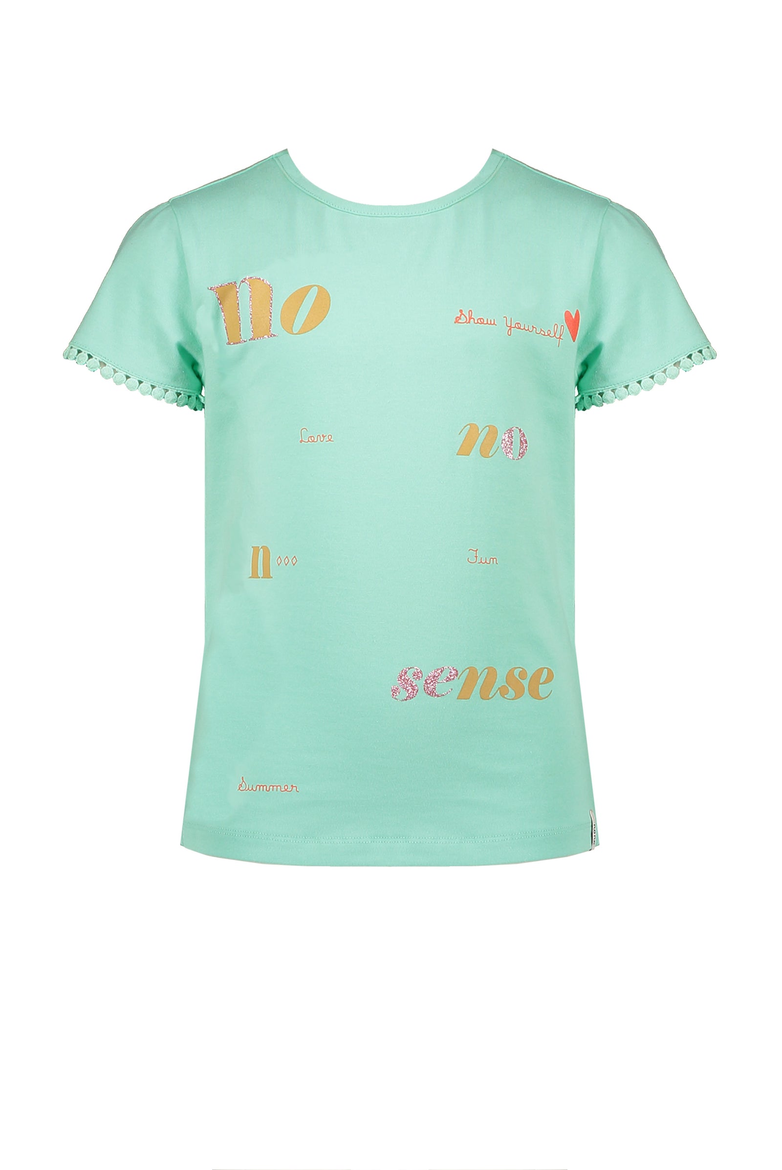 NoNo Kamsi capsleeve tshirt NoNonsense print