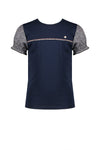 NoNo Kuran s/sl tshirt with Animal voile sleeves