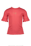 NoNo Keo rib tshirt 1/2 sl with ruffles+smocked neckcuff