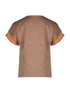 NoNo Kanou tshirt dots AOP with ruffled rib sleevecuff