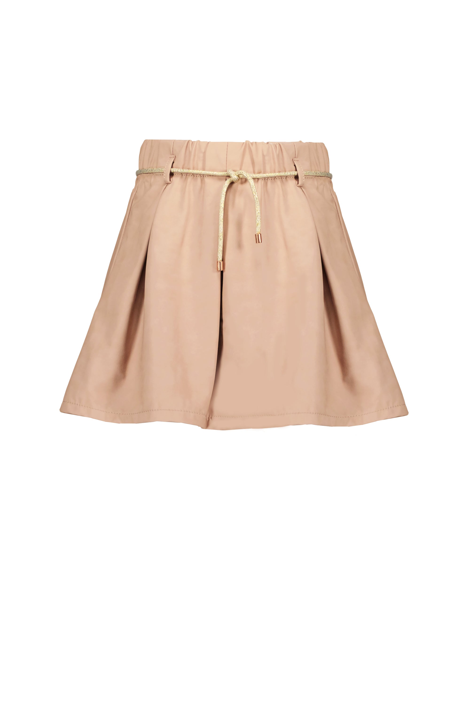 NoNo Nella pleated fake leather short skirt