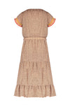 NoNo Mirthy maxi dress with ruffled ribbed s/sleeve