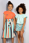 NoNo Kyra cut on sleeve Sunshine wink embro
