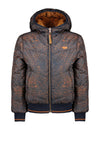 Meisjes Reversible hooded bomber jacket Bomby  van NoNo in de kleur Navy Blazer in maat 146-152.