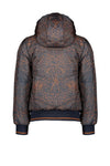 Meisjes Reversible hooded bomber jacket Bomby  van NoNo in de kleur Navy Blazer in maat 146-152.
