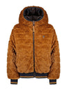 Meisjes Reversible hooded bomber jacket Bomby  van NoNo in de kleur Navy Blazer in maat 146-152.