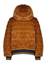 Meisjes Reversible hooded bomber jacket Bomby  van NoNo in de kleur Navy Blazer in maat 146-152.