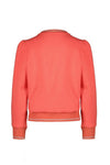 Meisjes Kate round neck sweater with raindrops print van NoNo in de kleur Winter Coral in maat 134-140.