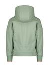 Meisjes Kumy hooded sweater Voyage artwork van NoNo in de kleur Winter Smaragd in maat 134-140.