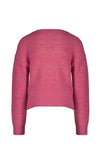 Meisjes Alou knitted button up cardigan l/sl van NoNo in de kleur Phlox Pink in maat 134-140.