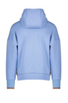 Meisjes KumyB hooded sweater with embroidery van NoNo in de kleur Lavender in maat 134-140.