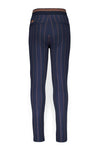 Meisjes Secla full pants in printed punta stripe van NoNo in de kleur Navy Blazer in maat 134-140.