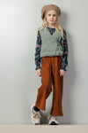 Meisjes Sayla palazzo pants with smocked waistband van NoNo in de kleur Puppy in maat 134-140.