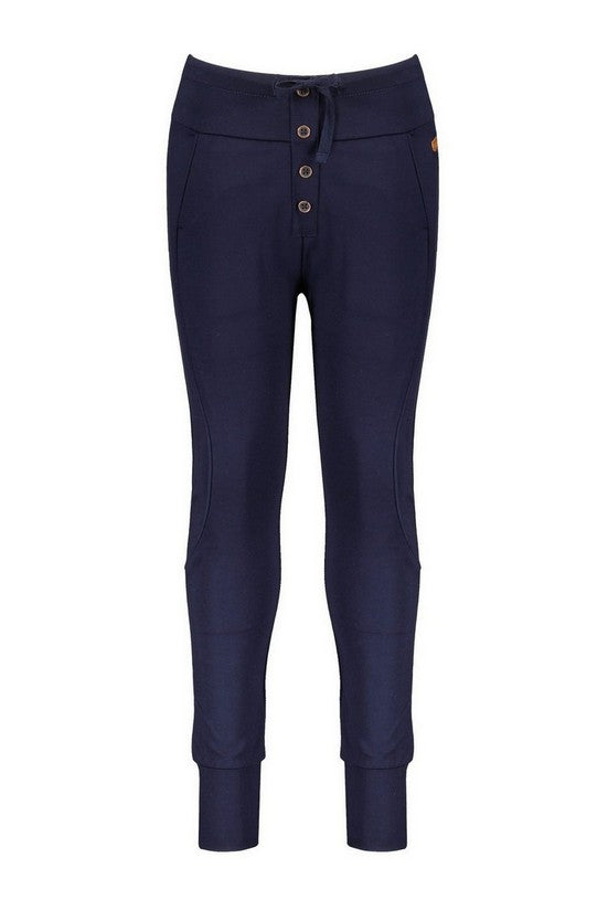 Meisjes Soso full interlock pants  van NoNo in de kleur Navy Blazer in maat 134-140.