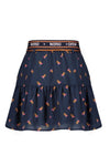 Meisjes Nomy short skirt  AOP van NoNo in de kleur Navy Blazer in maat 134-140.