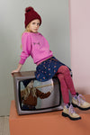 Meisjes Nomy short skirt  AOP van NoNo in de kleur Navy Blazer in maat 134-140.