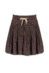 Meisjes Neille skirt short Tulips AOP van NoNo in de kleur Antracite in maat 134-140.