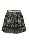Meisjes Nona short skirt Forest AOP van NoNo in de kleur Winter Smaragd in maat 134-140.