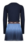 Meisjes Mika dress with plissee skirtpart van NoNo in de kleur Lavender in maat 134-140.