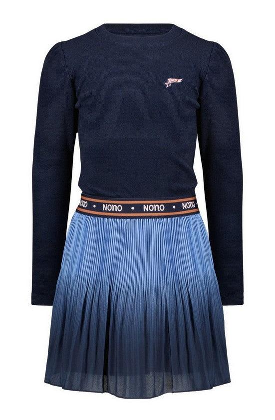 NoNo Mika dress with plissee skirtpart