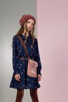 Meisjes Diamond allover teddy fur bag van  in de kleur Vintage Rose in maat One Size.
