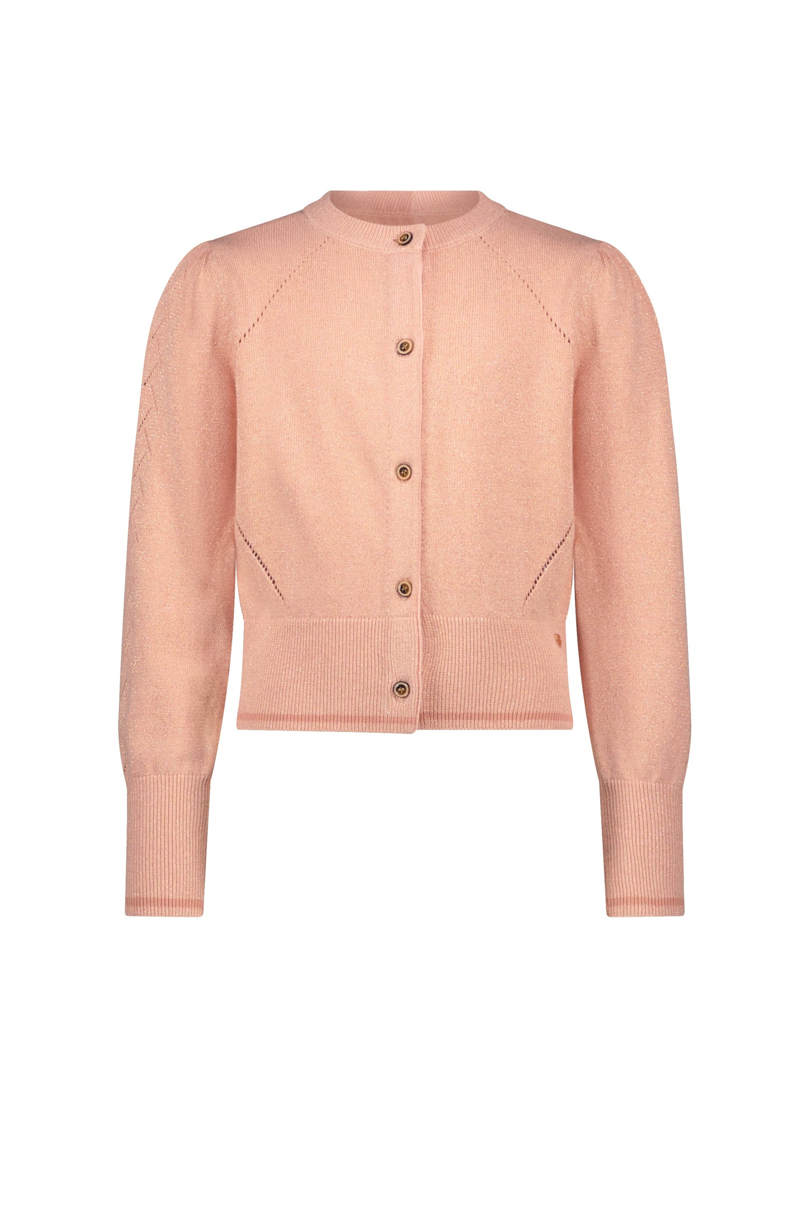 NoNo Alia knitted cardigan with pointelle details