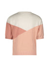 Meisjes Kes s/sl knitted sweater van NoNo in de kleur Rosy Ginger in maat 134-140.