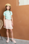 NoNo Keo rib tshirt short sleeve with smocked neck