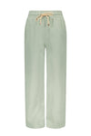 Meisjes Sayla palazzo babycord pants van NoNo in de kleur Soft Pistache in maat 134-140.