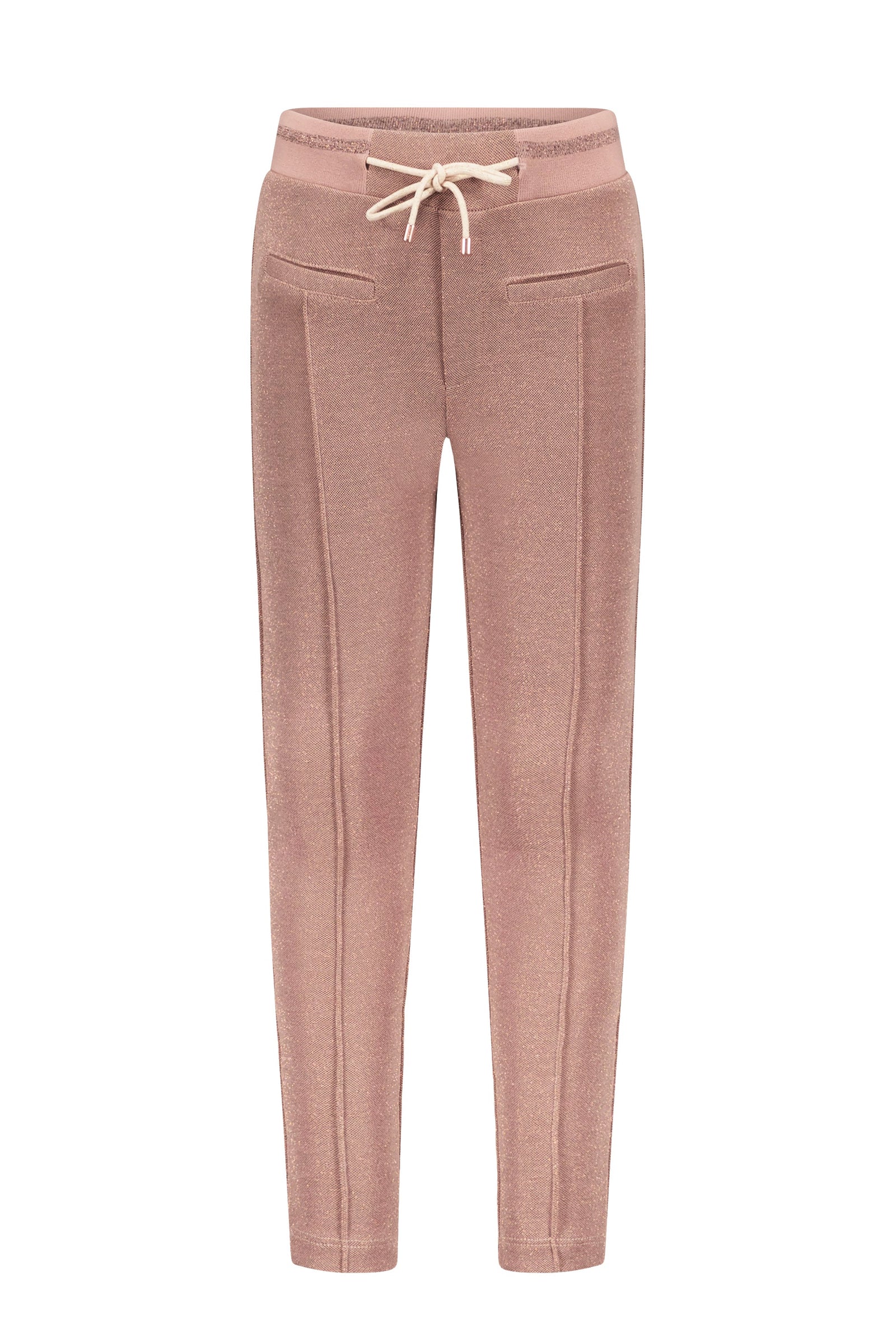 NoNo Secla melange pique pants +rib waistband