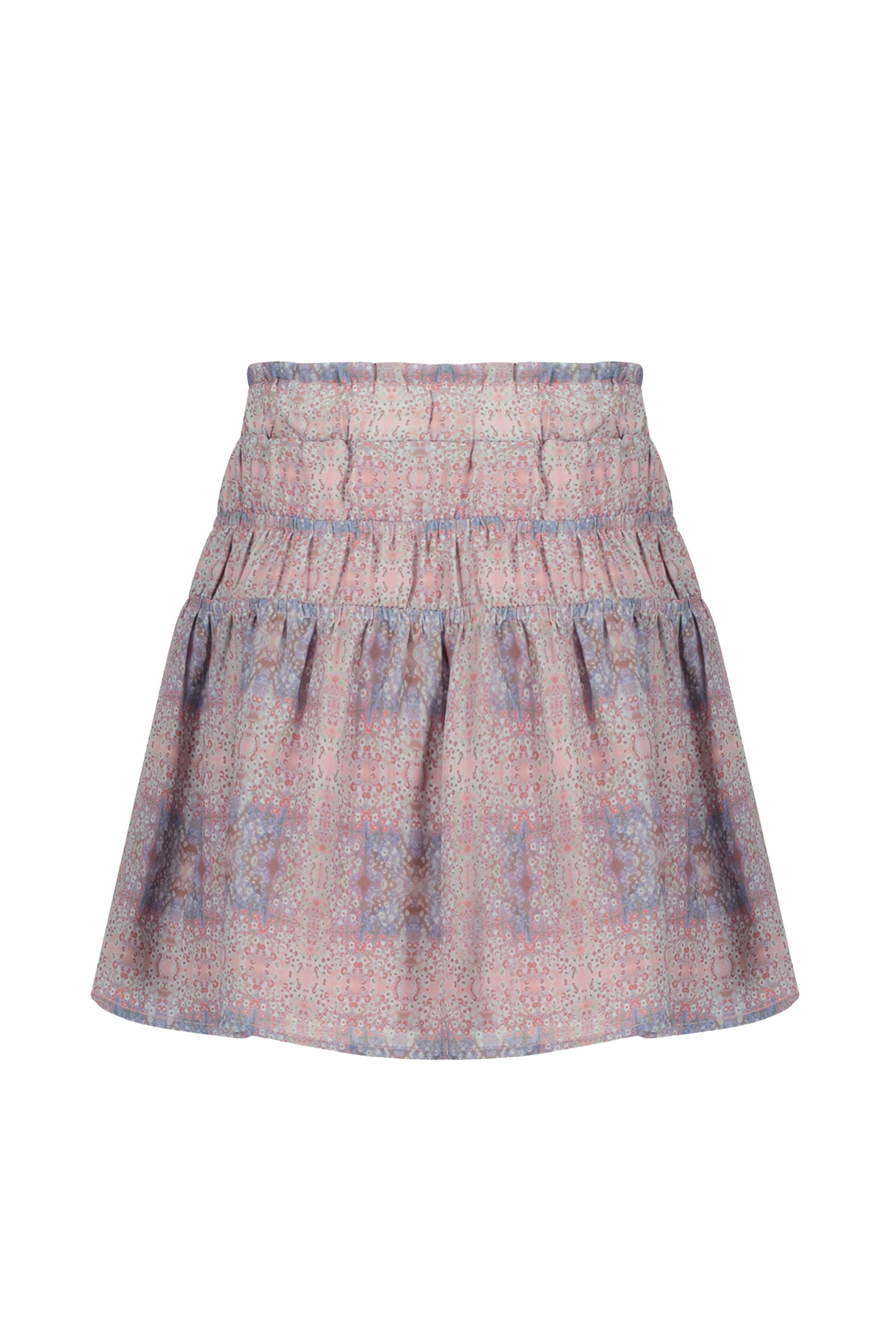 Meisjes NellieB short skirt with elasticated details van NoNo in de kleur Rosy Ginger in maat 134-140.