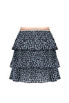 Meisjes Nika 3 layered short skirt van NoNo in de kleur Navy Blazer in maat 134-140.