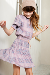NoNo Manyu s/sl dress with elasticated details at skirt