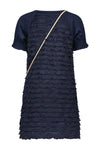 Meisjes Maisa ruffled dress s/sl+little bag van NoNo in de kleur Navy Blazer in maat 134-140.
