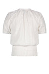 Meisjes Tomma embroidery anglaise blouse half sleeve van NoNo in de kleur Pearled Ivory in maat 110.