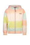 Meisjes Recycled polyester Beau hooded bomber jacket dropped shoulders van NoNo in de kleur Light Peach in maat 134-140.