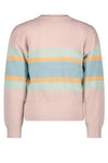 Meisjes Aloha long sleeved knitted cardigan with low v-neck van NoNo in de kleur Rosy Sand in maat 134-140.